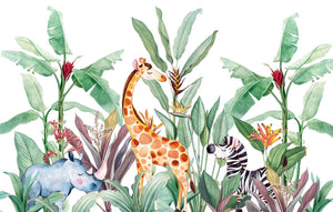 Cute Fairy Animals Cartoon Wallpaper Mural