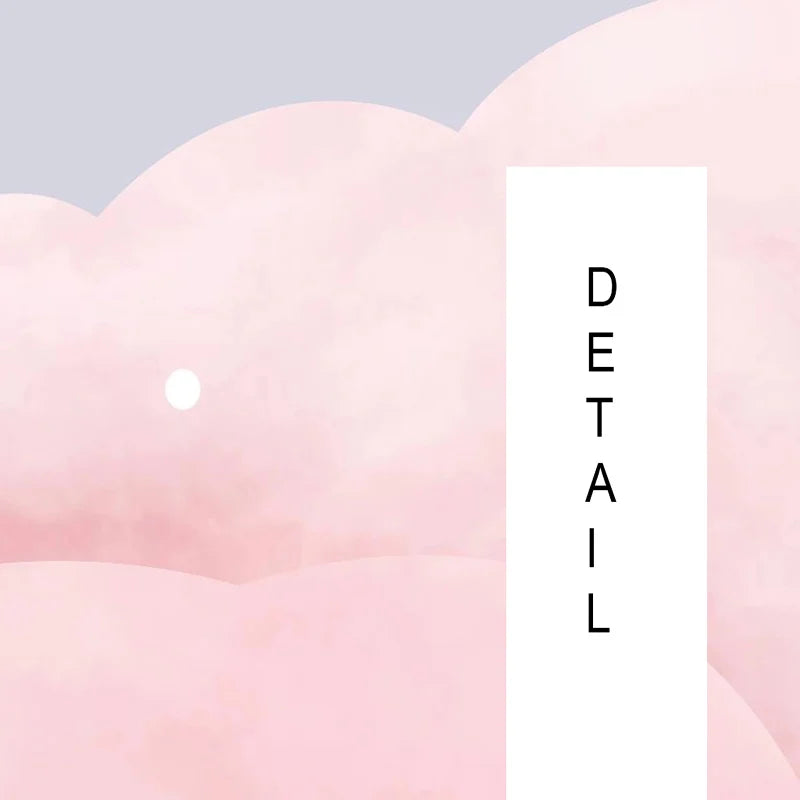 Pink Clouds Seagulls Nursery Wall Mural Wallpaper