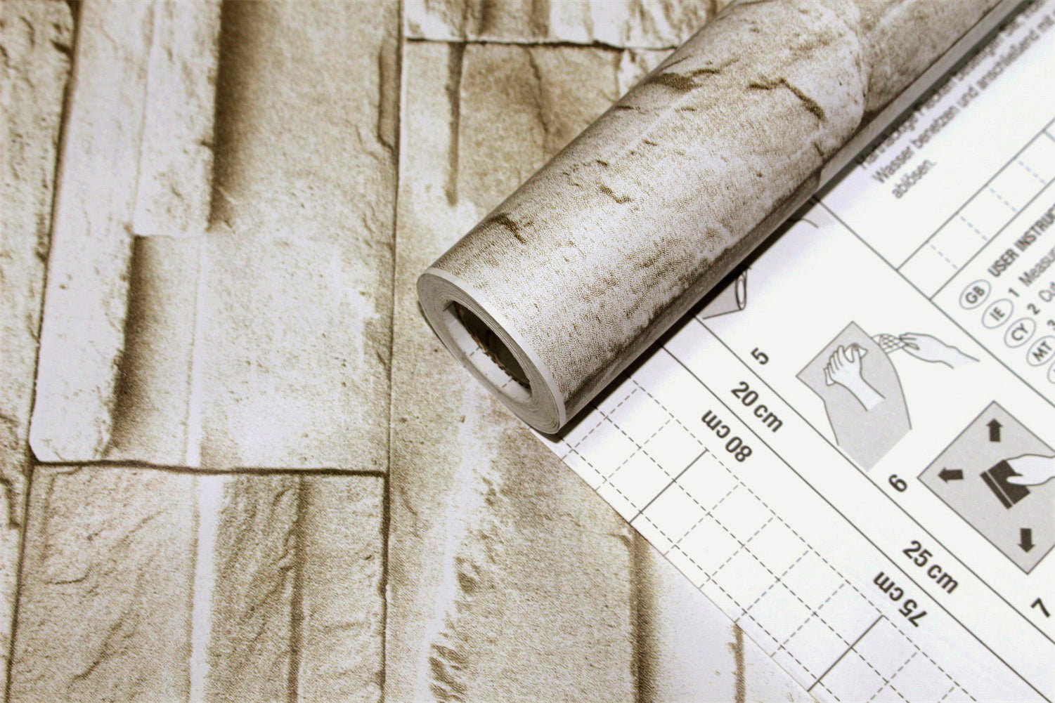 Stoned Bricks Imitation Peel and Stick Wallpaper