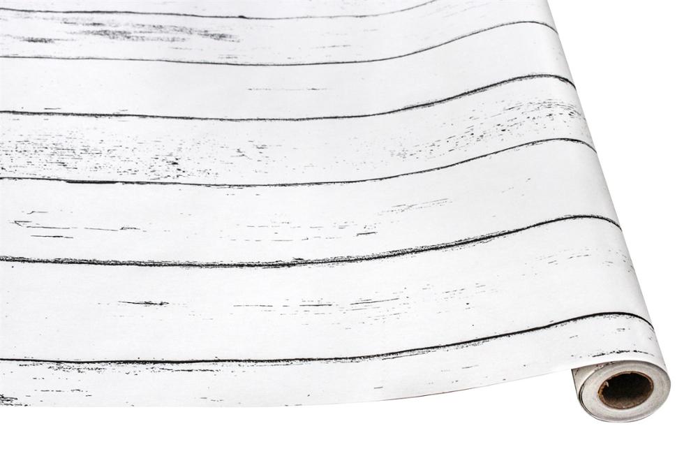 White Wood Planks Self-Adhesive Wallpaper