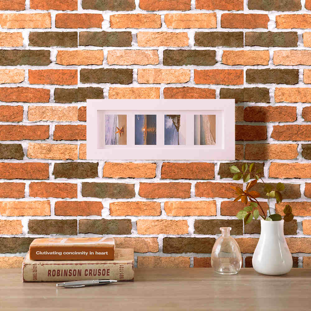 Stones And Bricks Imitation Peel and Stick Wallpaper