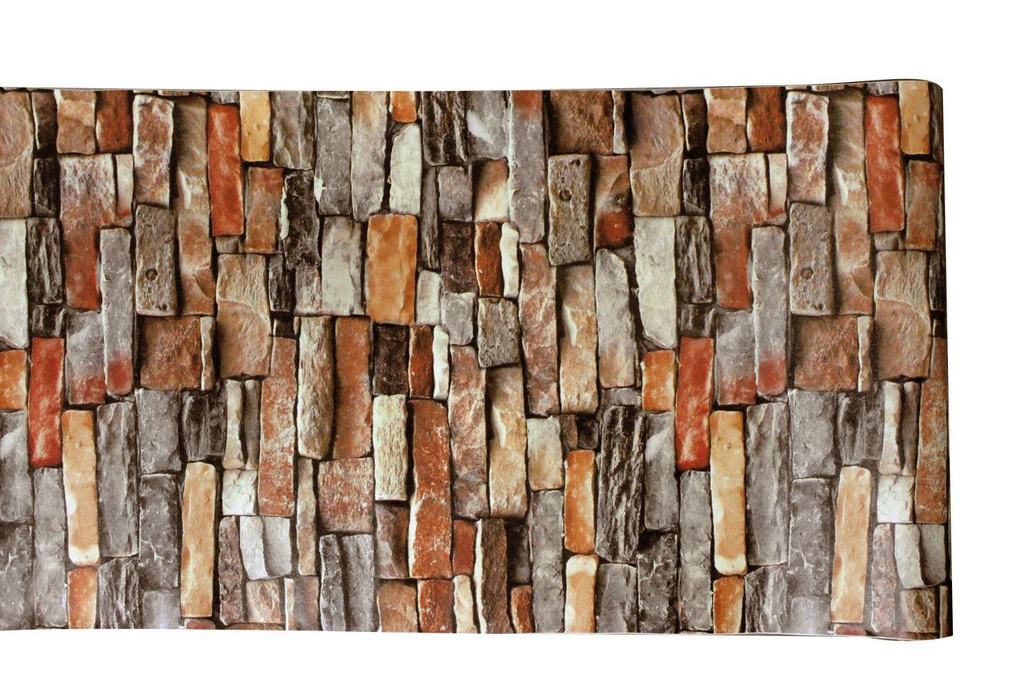 Stones And Bricks Imitation Peel and Stick Wallpaper