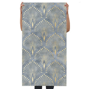 Geometric Bloom Green Self-Adhesive Wallpaper