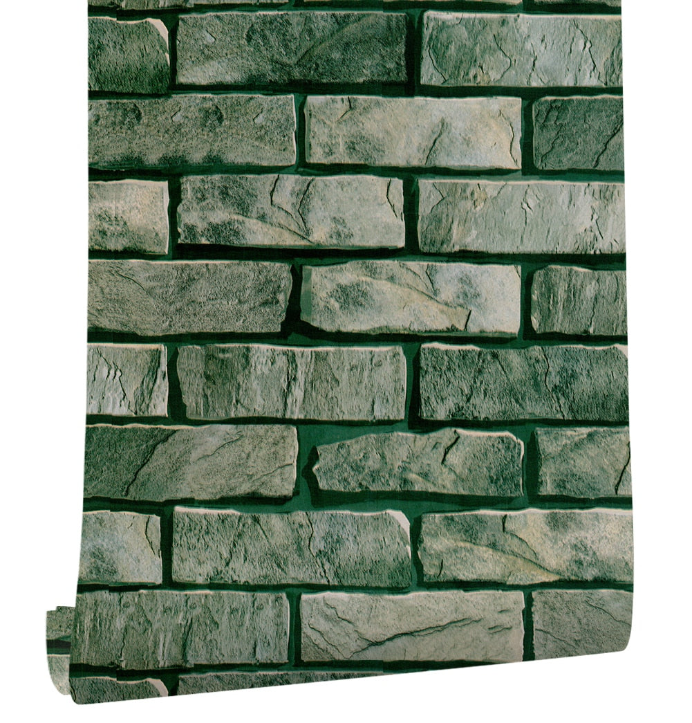 Stones And Bricks Imitation Peel and Stick Wallpaper