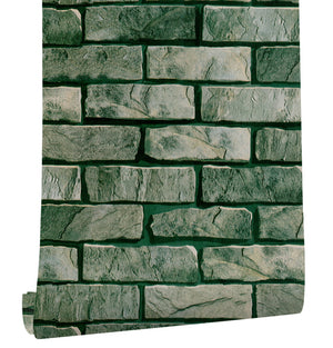 Stones And Bricks Imitation Peel and Stick Wallpaper