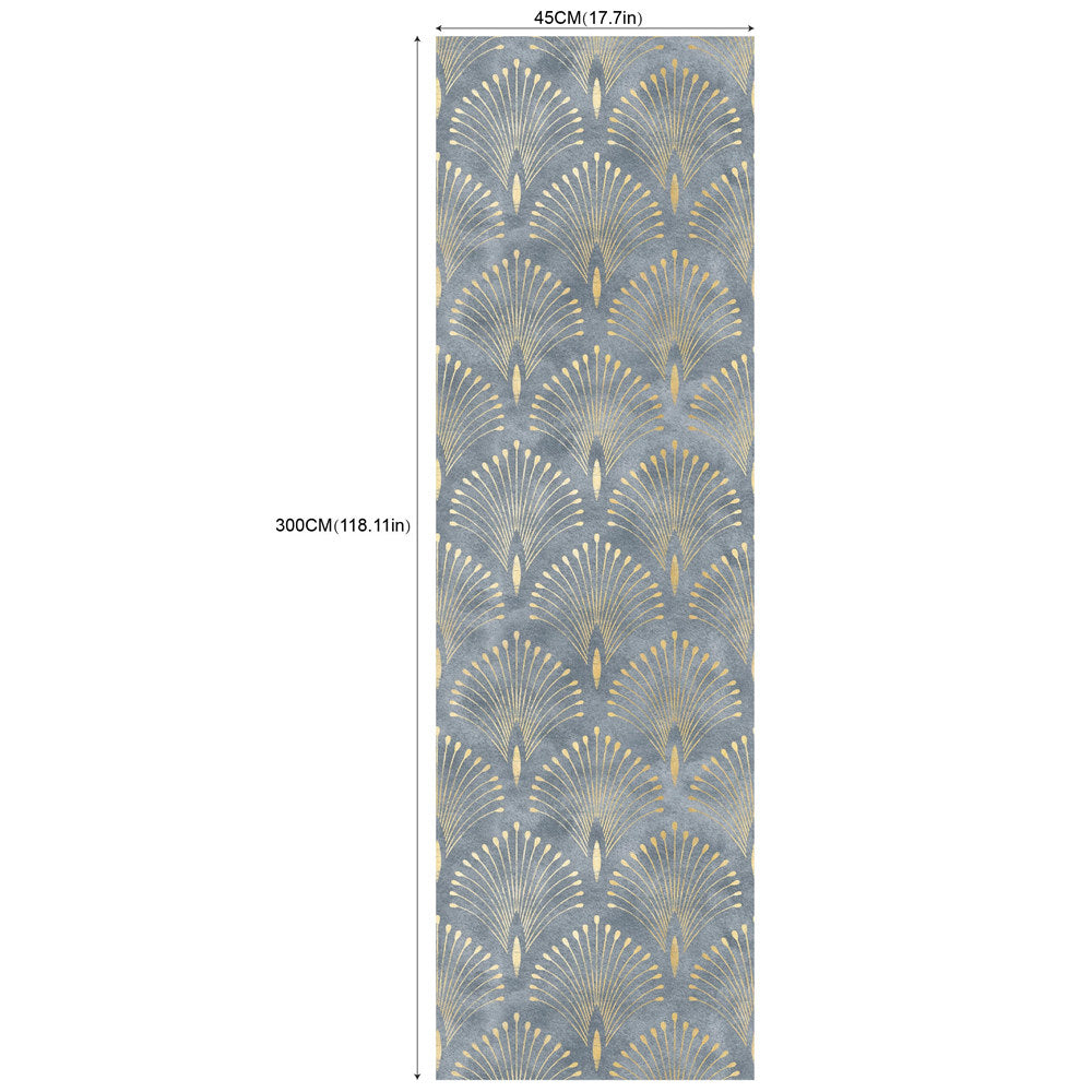 Geometric Bloom Green Self-Adhesive Wallpaper