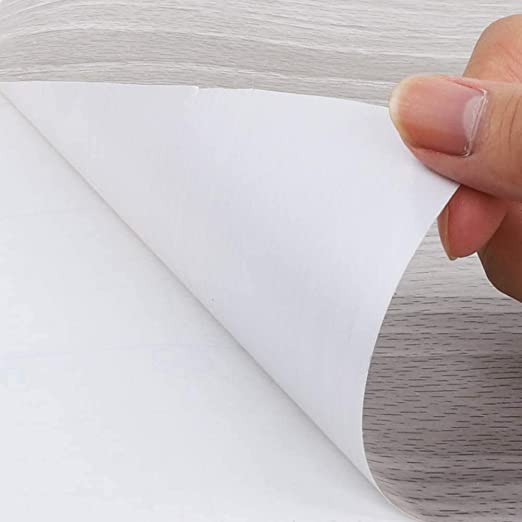 Gray Wood Self-Adhesive Wallpaper