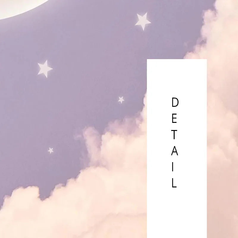 Celestial Clouds and Birds Nursery Wall Mural Wallpaper