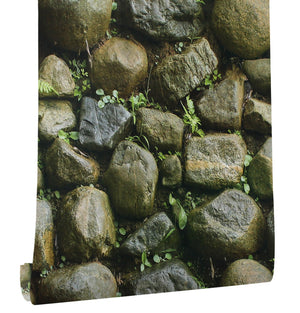 Stones And Bricks Imitation Peel and Stick Wallpaper