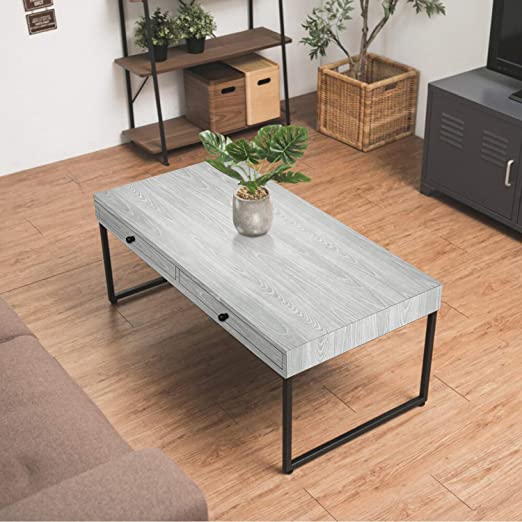 Gray Wood Self-Adhesive Wallpaper