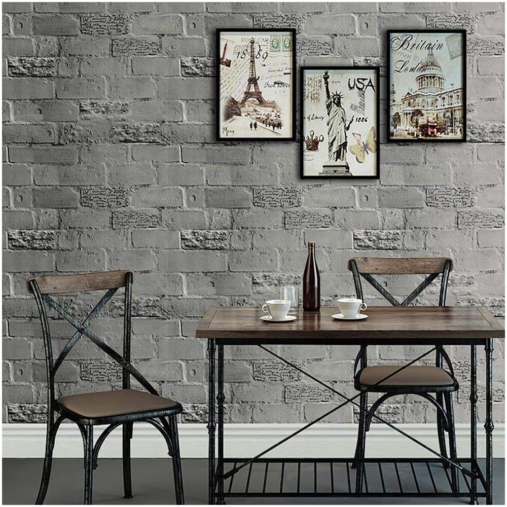 Stones And Bricks Imitation Peel and Stick Wallpaper