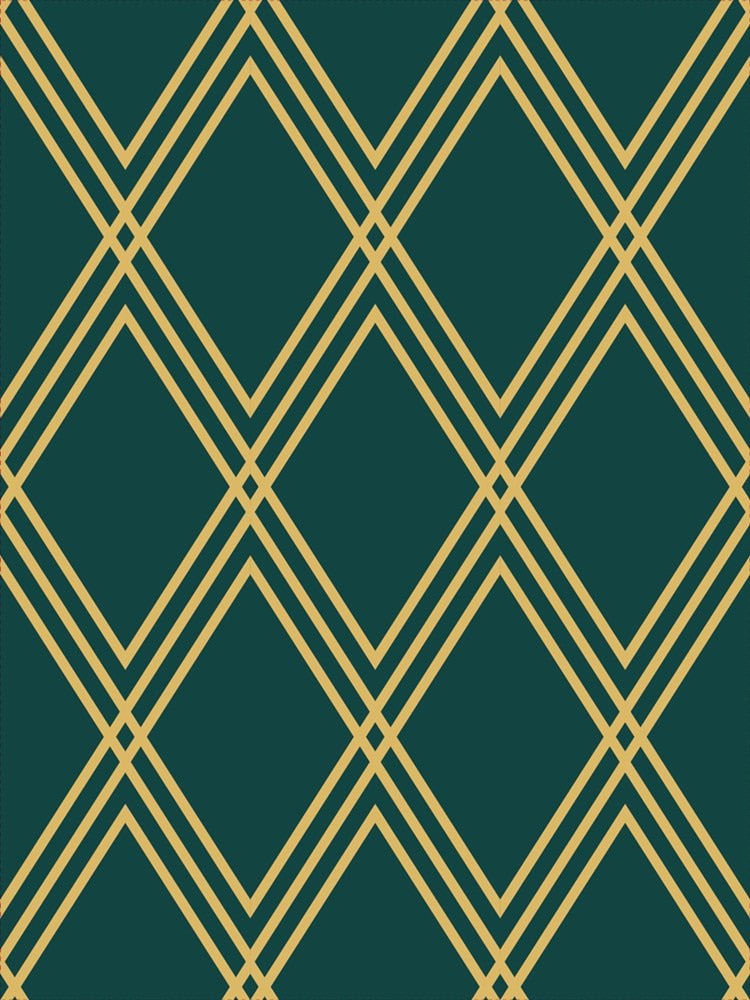 Black White Herringbone Stripes Peel and Stick Wallpaper