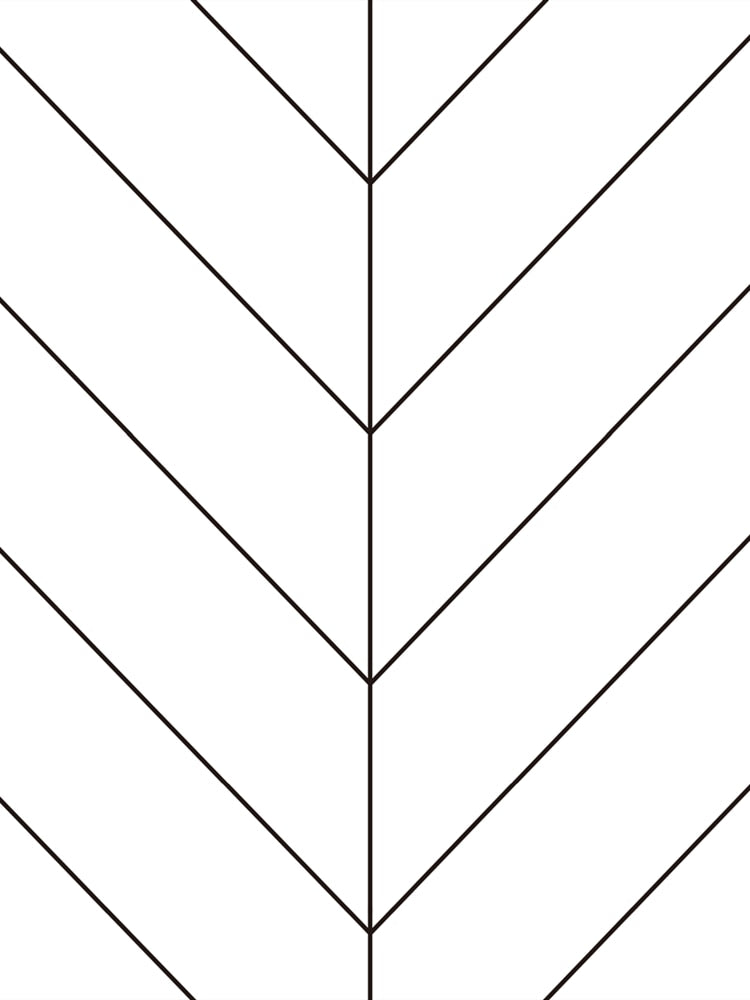 Black White Herringbone Stripes Peel and Stick Wallpaper