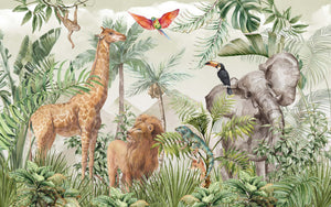 Tropical Wildlife Animals Jungle & Safari Wallpaper Mural