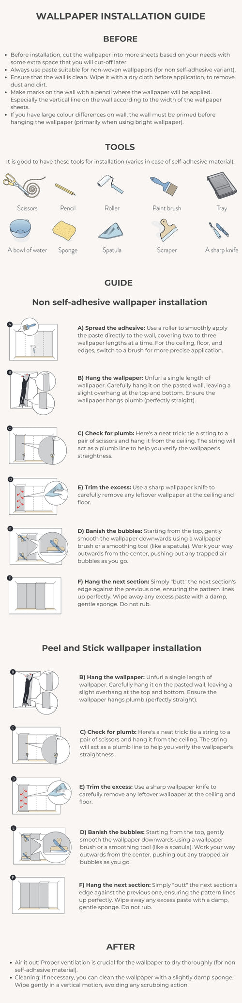 wallpaper installation guide my castle