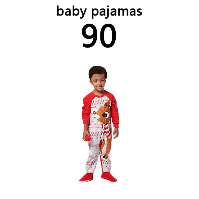 Matching Christmas Pajamas Family Set - Baby Deer