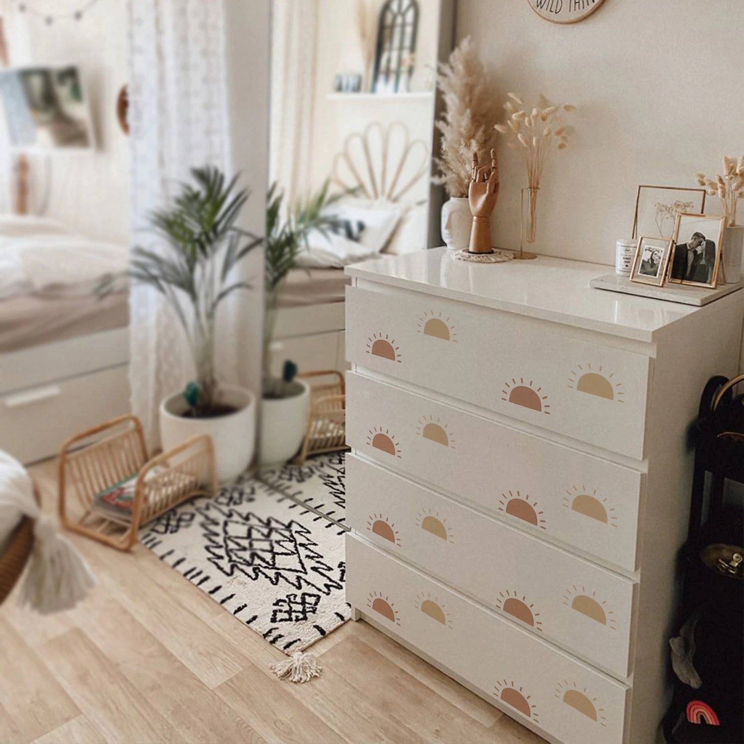 Pattern Wall Decals Boho Half Suns