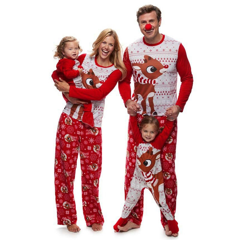 Matching Christmas Pajamas Family Set - Baby Deer