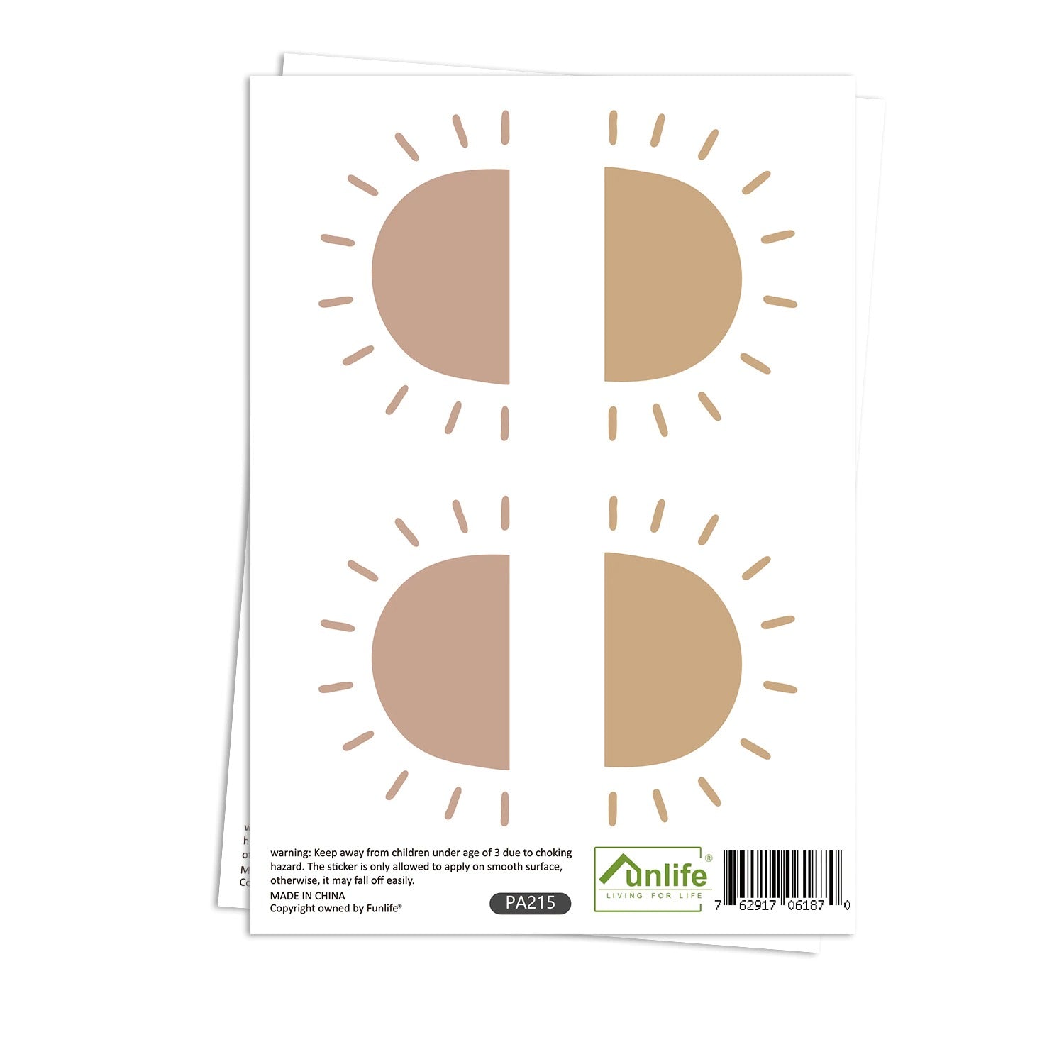 Pattern Wall Decals Boho Half Suns