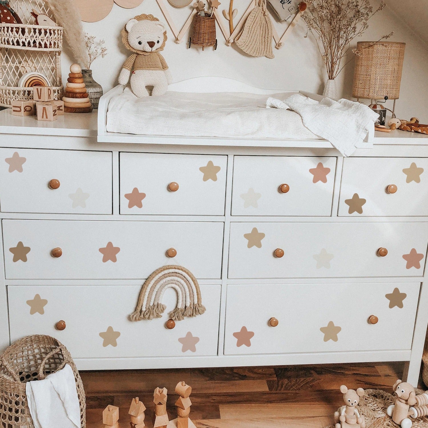 Pattern Wall Decals Boho Stars