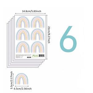Pattern Wall Decals Nordic Rainbows