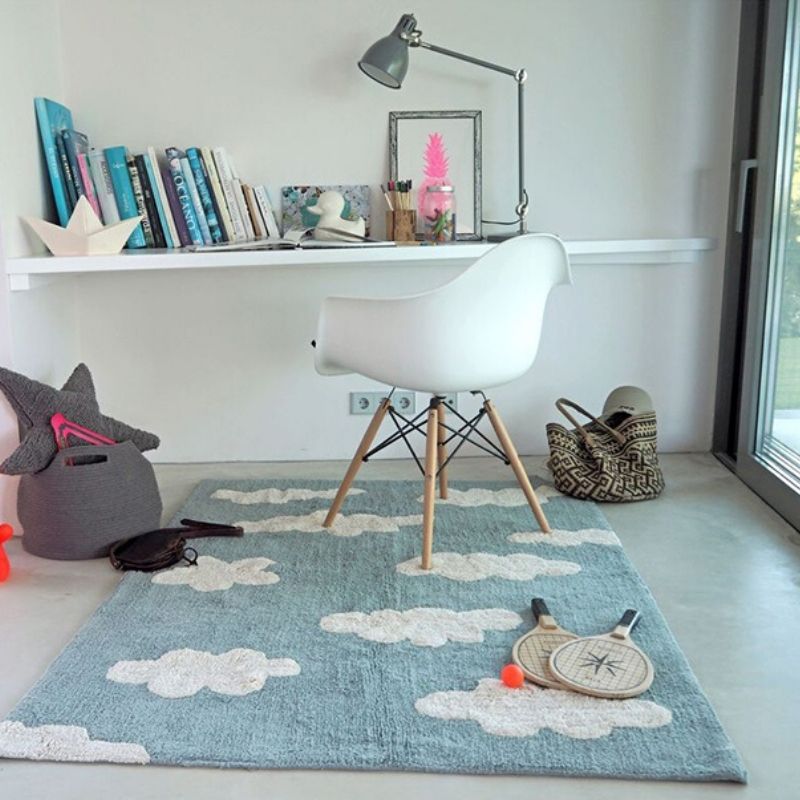 Nursery Soft Area Rug Clouds