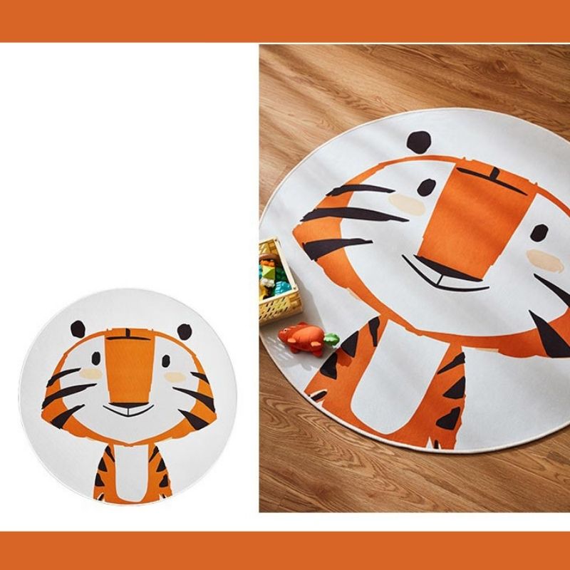 Round Area Rug Cute Animals