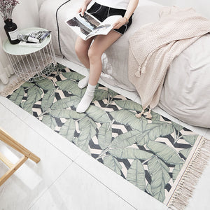 Fringed Cotton Long Rug