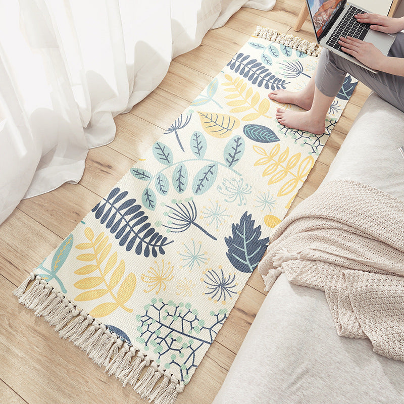 Fringed Cotton Long Rug