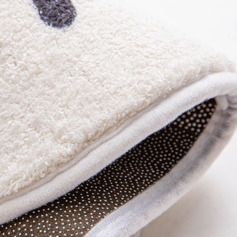 Nursery Soft Gray Area Rug Shapes