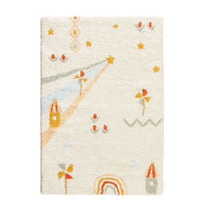 Nursery Soft Area Rug Windmills
