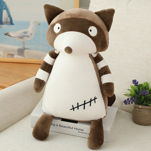 Cuddly hipster stuffed raccoon