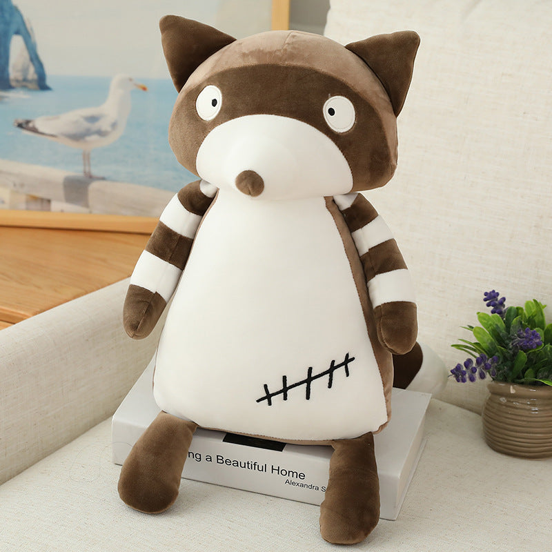 Cuddly hipster stuffed raccoon