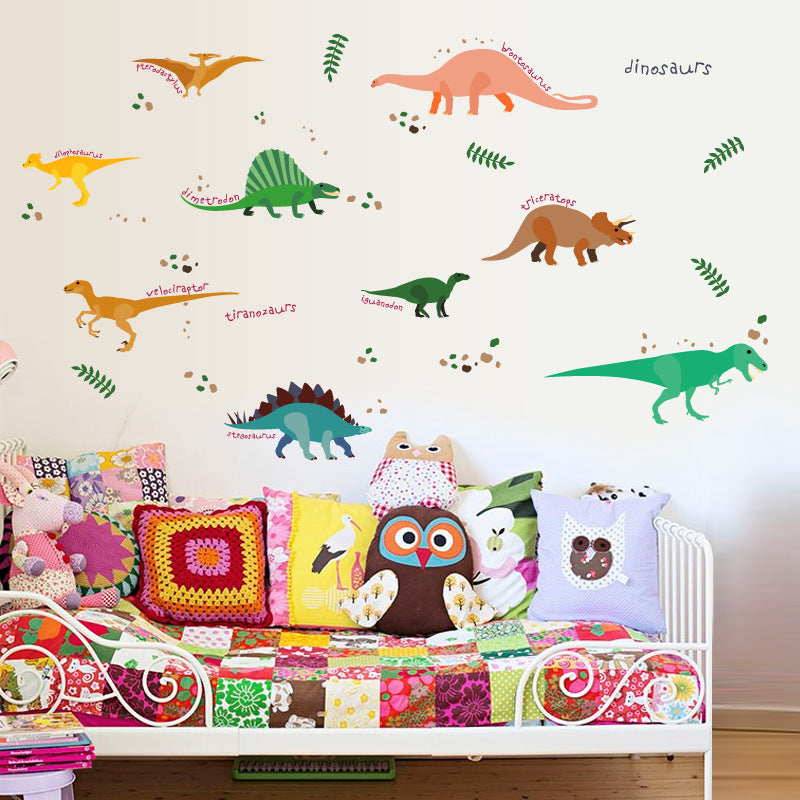 Cartoon Wall Decals Dinosaur World