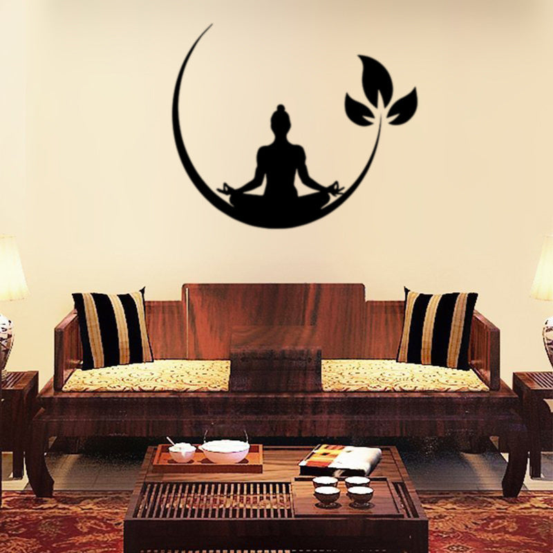 Wall Sticker Yoga Zen Silhouette
