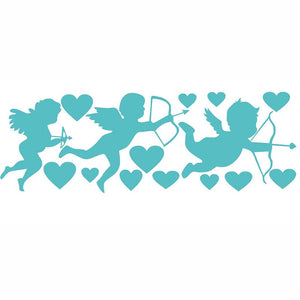 Cartoon Wall Decals Baby Angels Trio