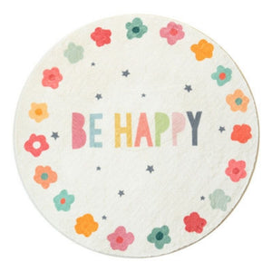 Round Area Rug Be Happy