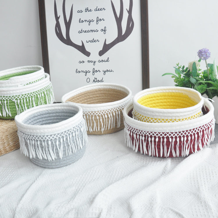 Woven Nursery Organization Storage Basket