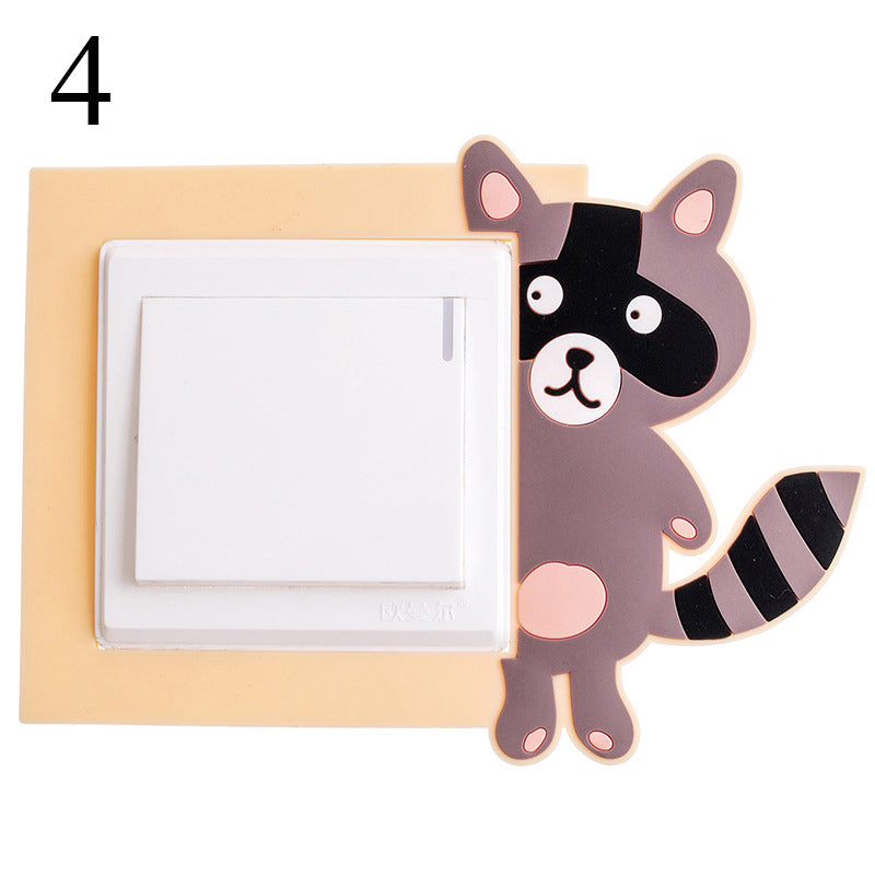 Cartoon Wall Decals Switcher Animals 3D