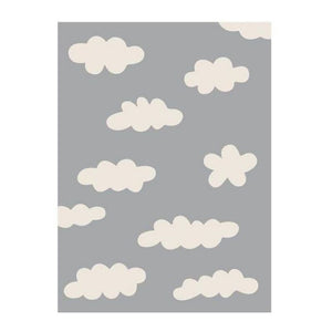 Nursery Soft Area Rug Clouds