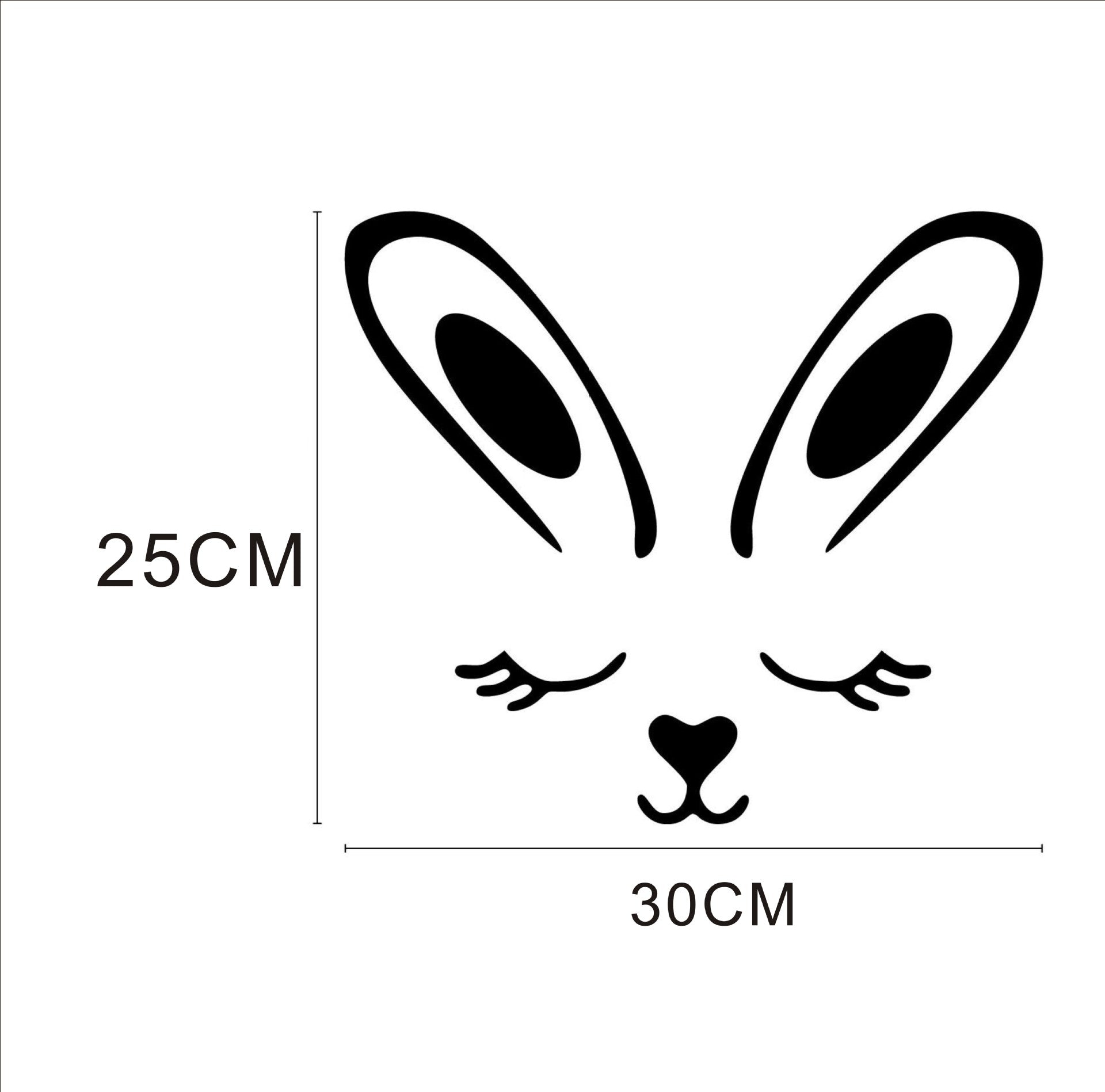 Cartoon Wall Decals Rabbit Ears