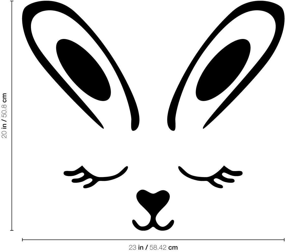 Cartoon Wall Decals Rabbit Ears