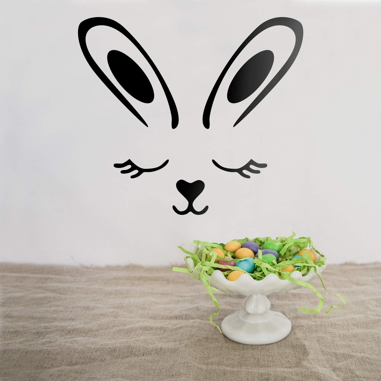 Cartoon Wall Decals Rabbit Ears