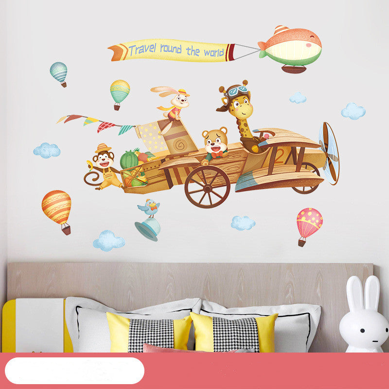 Cartoon Wall Decals Happy Animals