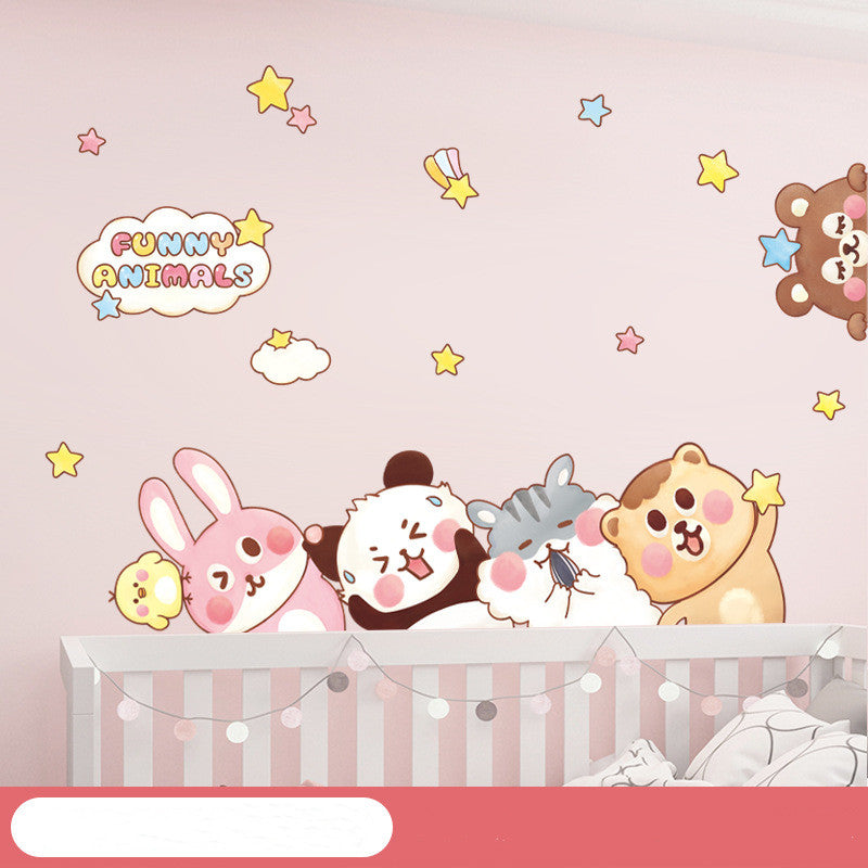 Cartoon Wall Decals Happy Animals