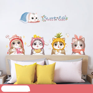Cartoon Wall Decals Happy Animals