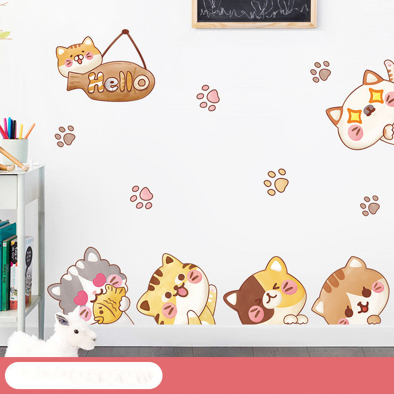 Cartoon Wall Decals Happy Animals