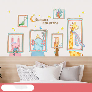 Cartoon Wall Decals Happy Animals
