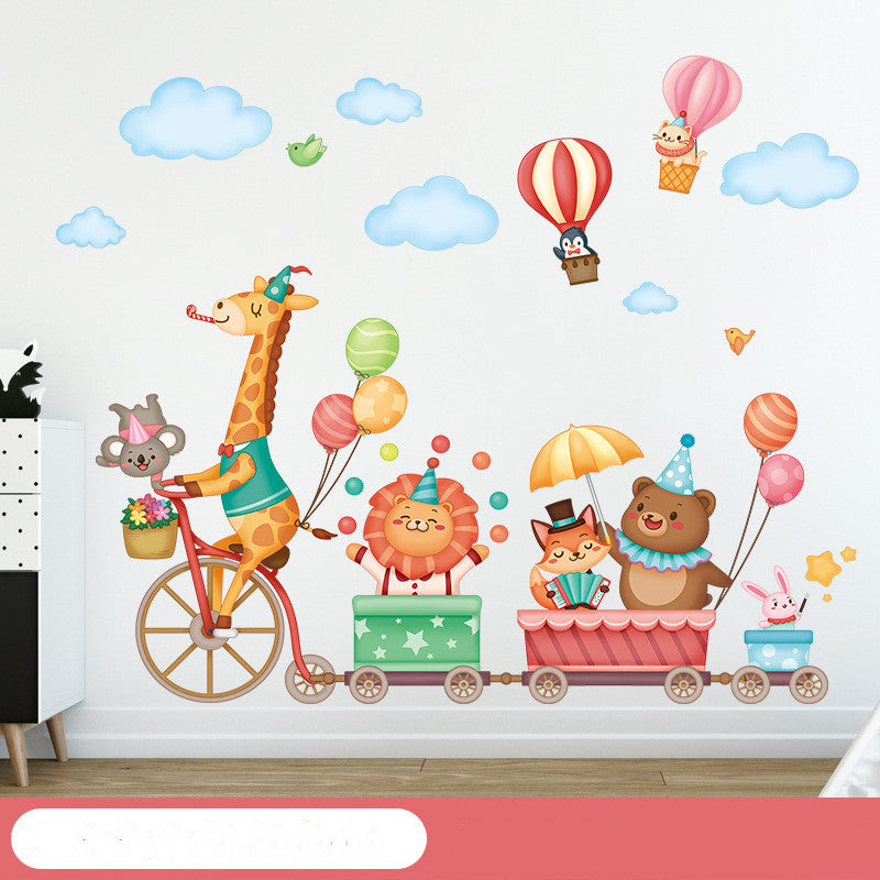 Cartoon Wall Decals Happy Animals