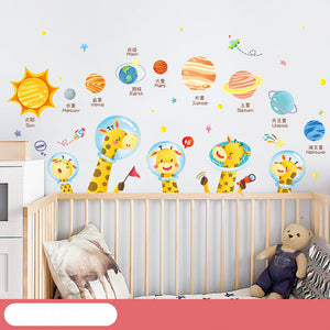 Cartoon Wall Decals Happy Animals